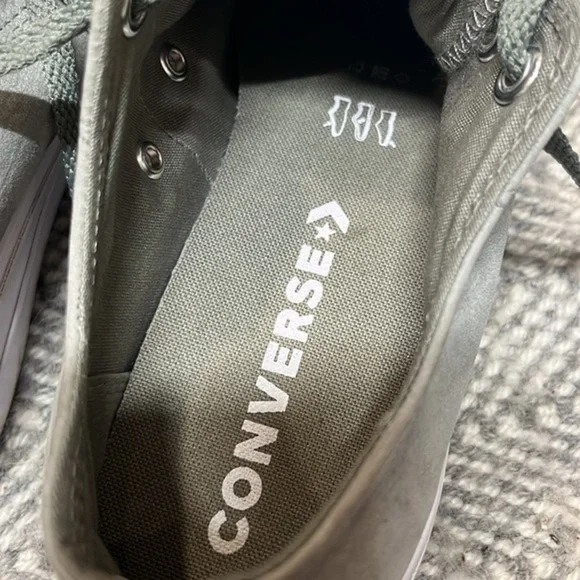 Converse‎ CTAS Clean Lift OX Dark Stucco sage & gold Leather women size 8 - Picture 6 of 10